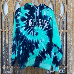 EXIST FORT BRAGG TIE DYE HOODIE SWEATSHIRT SMALL